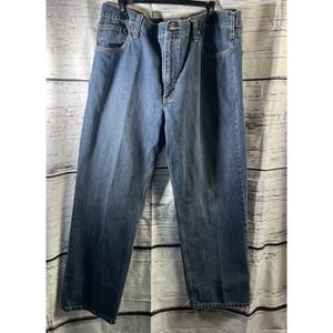 Carhartt Men's Jeans Size 40x30 Relaxed Fit Straight Leg Denim Blue Jeans